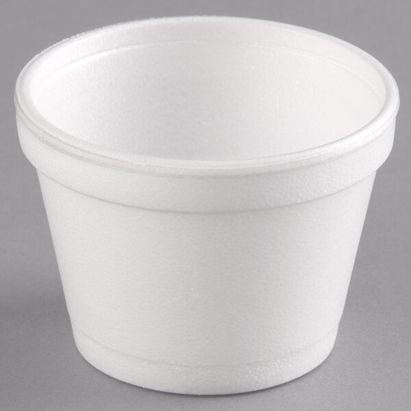 12 oz. White Customizable Foam Food Container