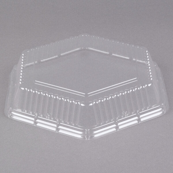 9" Clear  Hexagonal Lid