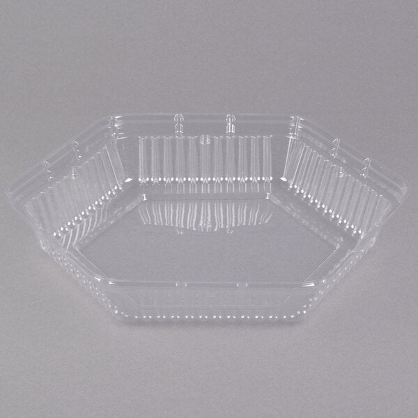 9" Clear  Hexagonal Lid