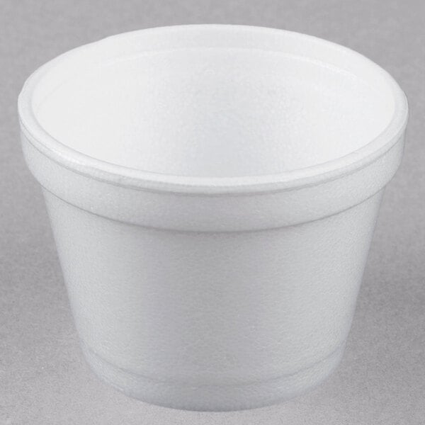 4 oz. White Customizable Foam Food Container