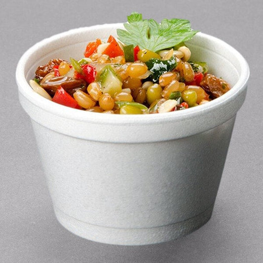 4 oz. White Customizable Foam Food Container