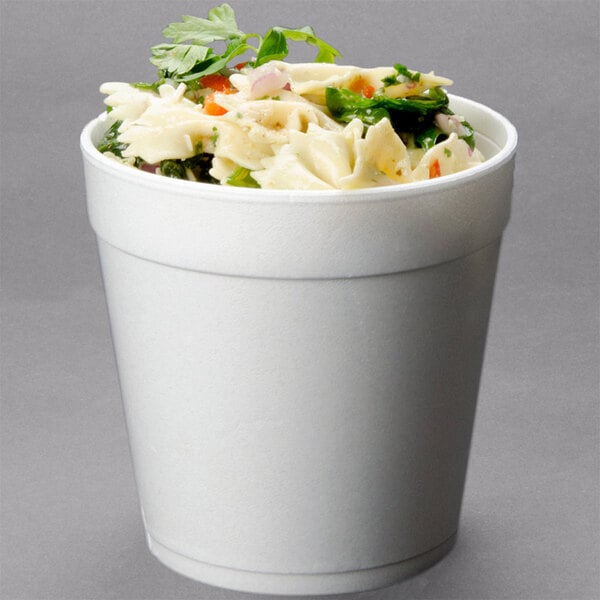 32 oz. White Foam Food Container