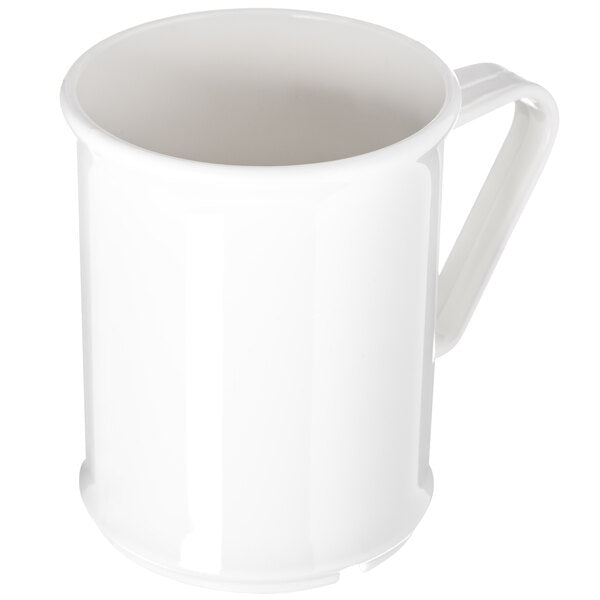 9.6 oz. White Polycarbonate Mug - 48/Case