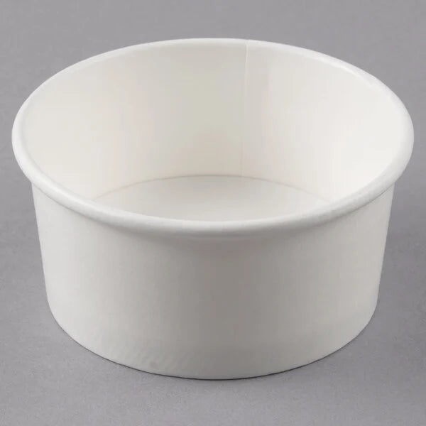 6 oz. White Double Poly-Coated Paper Food Cup