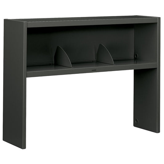 Charcoal Steel Stack-On Open Shelf Hutch - 48" x 13 1/2" x 34 3/4"