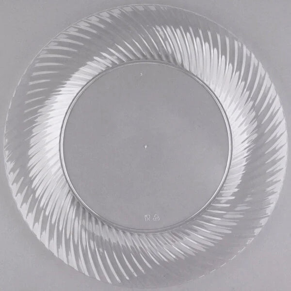 Wave 10" Clear Plastic Plate