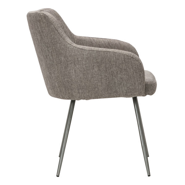 Gray Tweed Guest Chair