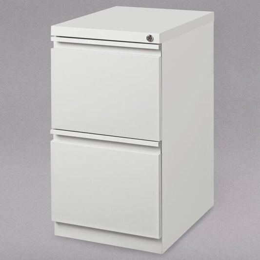 White Mobile Pedestal Letter File Cabinet - 15" x 19 7/8" x 27 3/4"