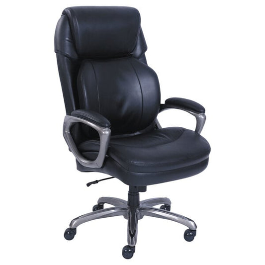 Big and Tall Black Leather Executive Office Chair