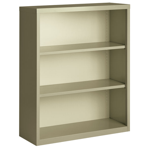 Putty 3-Shelf Welded Steel Bookcase - 34 1/2" x 13" x 42"