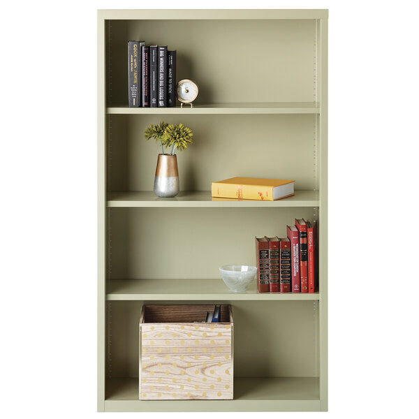 4-Shelf Welded Steel Bookcase - 34 1/2" x 13" x 60"