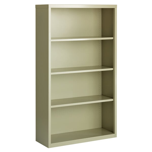 Putty 4-Shelf Welded Steel Bookcase - 34 1/2" x 13" x 60"