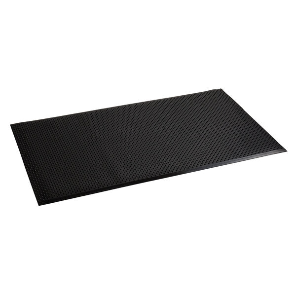 35" x 60" Black Grease-Proof Anti-Fatigue Floor Mat - 3/8" Thick