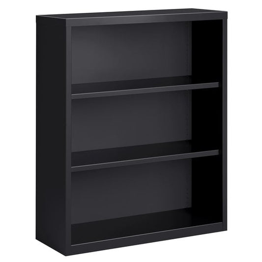 Charcoal 3-Shelf Welded Steel Bookcase - 34 1/2" x 13" x 42"