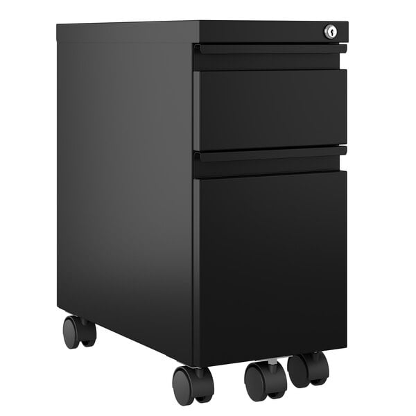 Black Mobile Cabinet - 10" x 20" x 21 3/4"