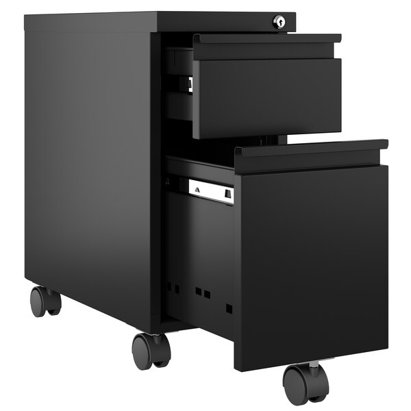 Black Mobile Cabinet - 10" x 20" x 21 3/4"