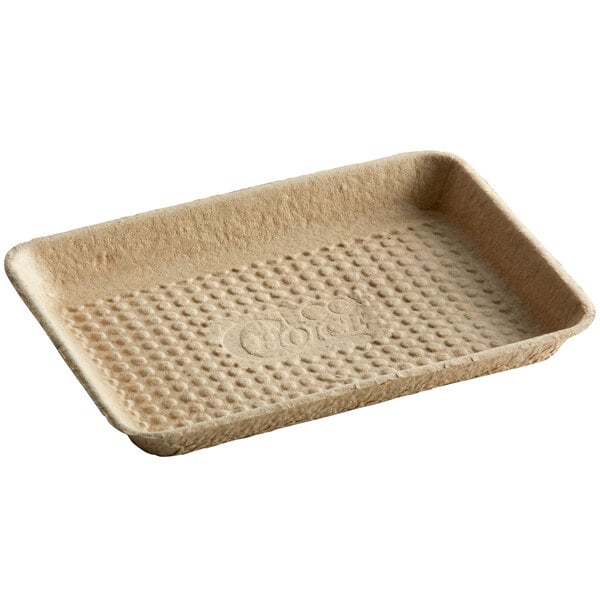 8" x 6" Molded Fiber / Pulp Rectangular Tray