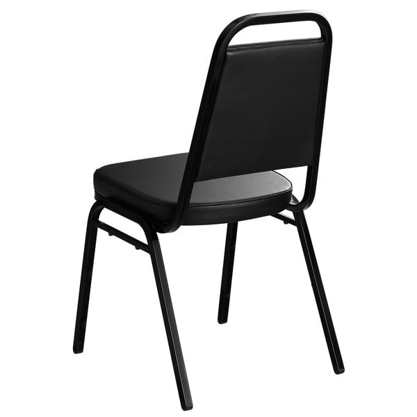 Black Stackable Chair with 2" Padded Seat