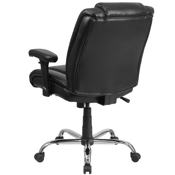 Big & Tall Black Mid-Back Office Chair