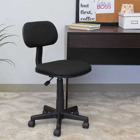 Black Fabric Steno Chair