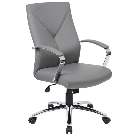 Gray LeatherPlus Executive Chair