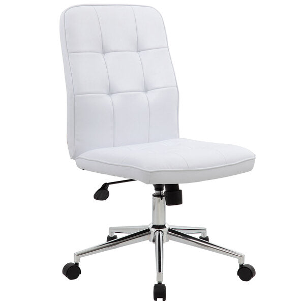 White Millennial Modern Home Office Chair