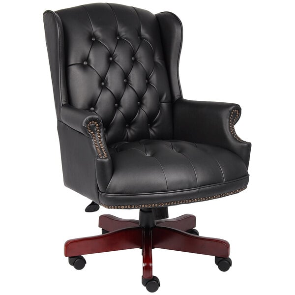 Black Wingback Chair