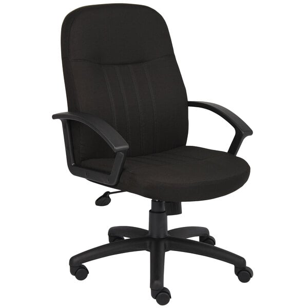 Black Fabric Managers Chair