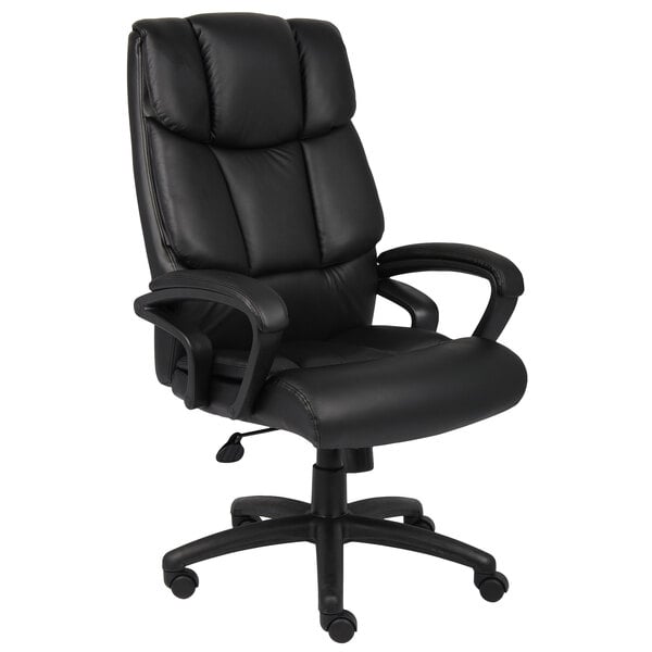 Black Top Grain Leather Executive Chair