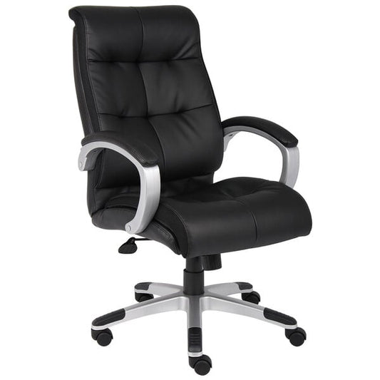 Black Double Plush High Back Executive Chair