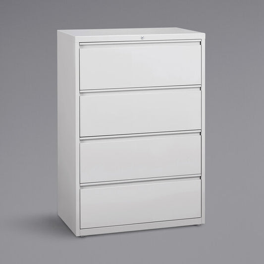 White Four-Drawer Lateral File Cabinet - 36" x 18 5/8" x 52 1/2"