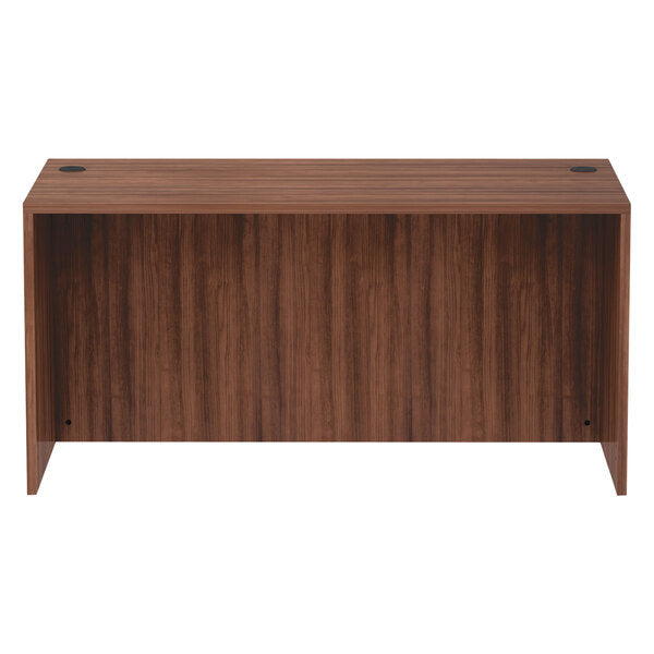 59 1/8" x 29 1/2" Walnut Straight Desk Shell