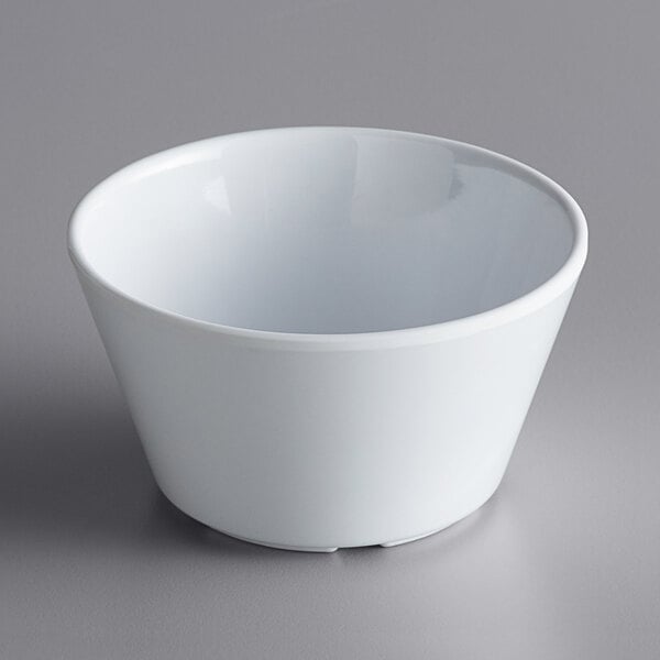 8 oz. White Melamine Bouillon Cup - 12/Case