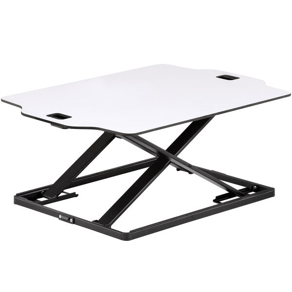 31 1/4" x 21 1/4" White Sit-Stand Desktop Desk