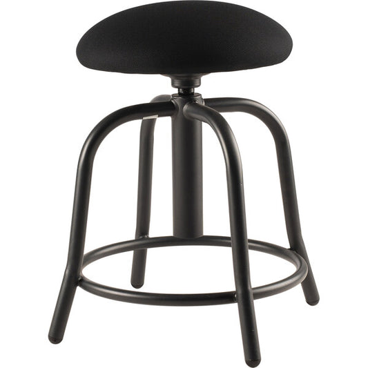 Black Adjustable Stool with Black Frame