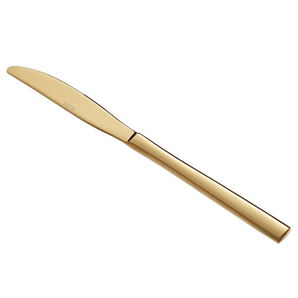 Gold 9 5/16" Stainless Steel Forged Dinner Knife