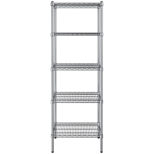 18" x 24" NSF Chrome 5-Shelf Kit with 72" Posts