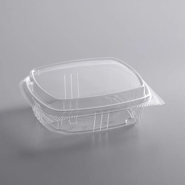 8 oz. Clear RPET Tall Hinged Deli Container