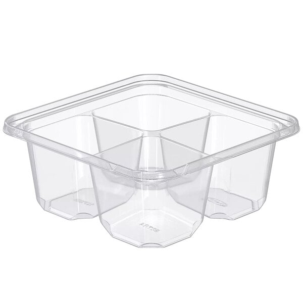 4-Compartment Tamper-Resistant, Tamper-Evident Container