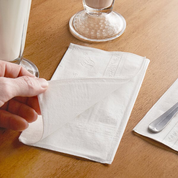 White 2-Ply Dinner Napkin 17" x 15"