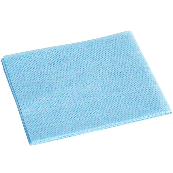 13 1/2" x 21" Blue Medium-Duty Foodservice Wiper - 150/Case