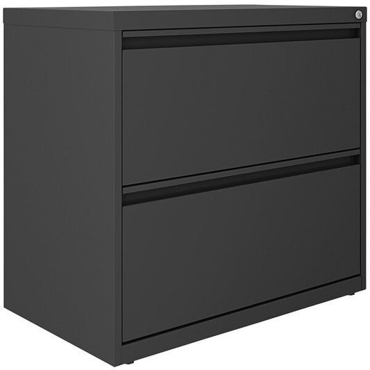 Charcoal Two-Drawer Lateral 101 File Cabinet - 30" x 17 5/8" x 27 3/4"