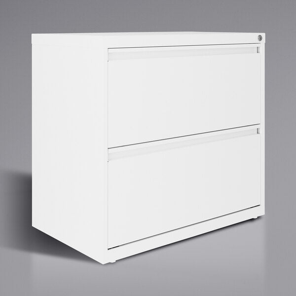 White Two-Drawer Lateral 101 File Cabinet - 30" x 17 5/8" x 27 3/4"