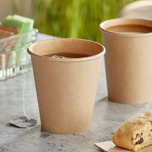 8 oz. Tall Kraft Poly Paper Hot Cup