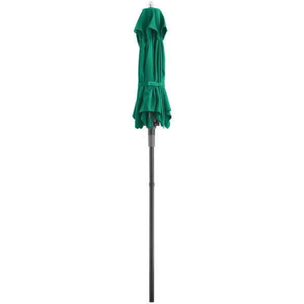 6' Forest Green Push Lift Aluminum Umbrella