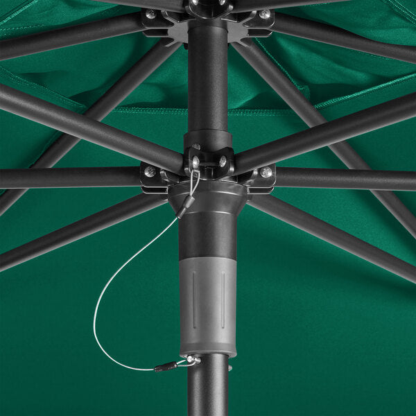 6' Forest Green Push Lift Aluminum Umbrella