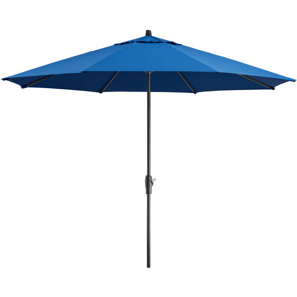 11' Cobalt Crank Lift Aluminum Umbrella