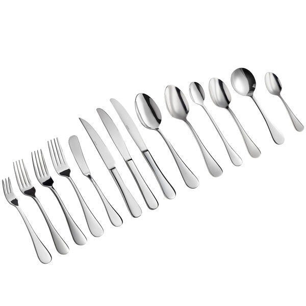 6 1/16" 18/0 Stainless Steel Heavy Weight Bouillon Spoon - 12/Case