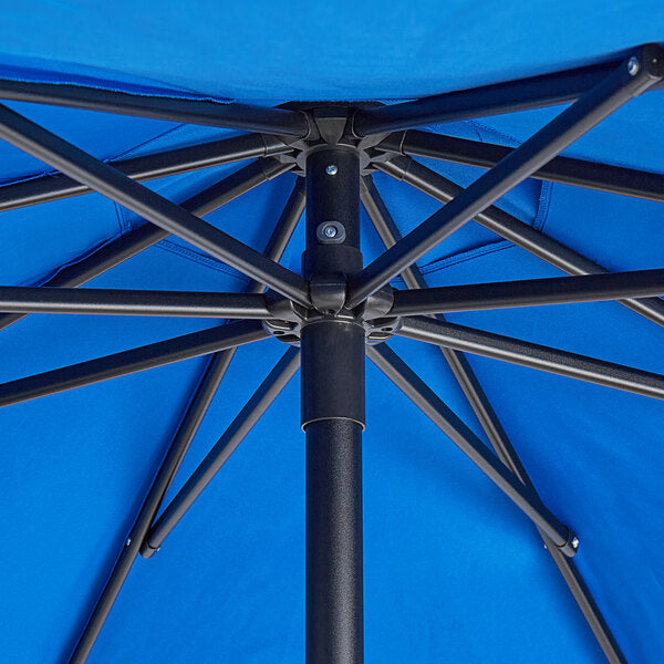 7 1/2' Pacific Blue Push Lift Steel Umbrella