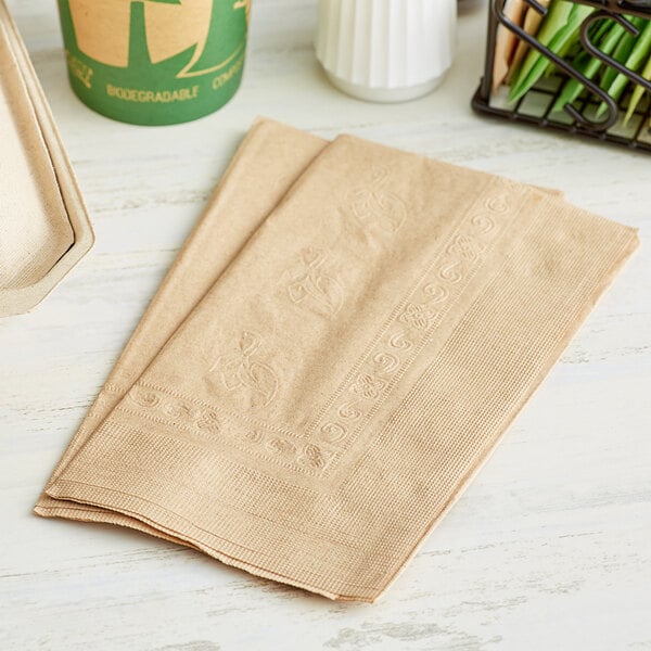 2-Ply Natural Kraft Dinner Napkin 15" x 17"